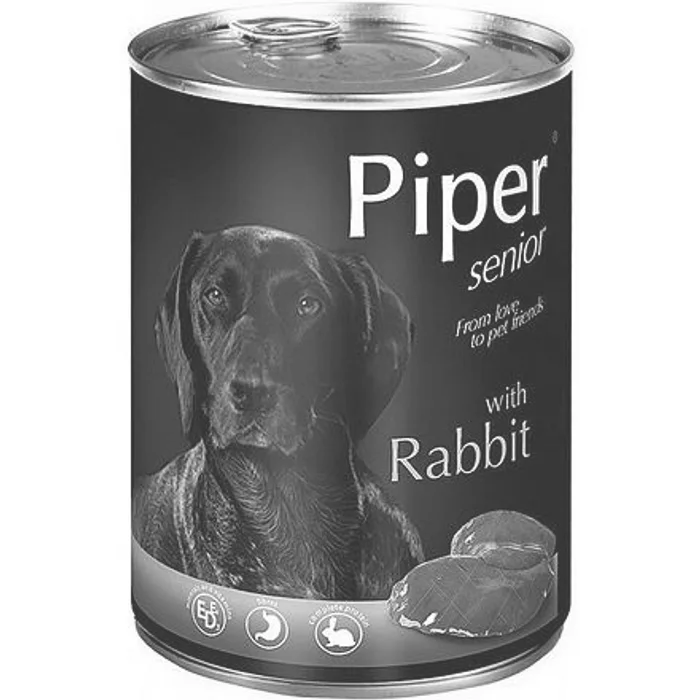Hauptbild des Produkts PIPER SENIOR s králíkem, konzerva pro psy 400g