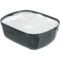 Weiteres Produktbild Trinkbrunnen Polygon, Melamin/Silikon, 2,5 l/ 28 × 11 × 22 cm, grau/weiß - D