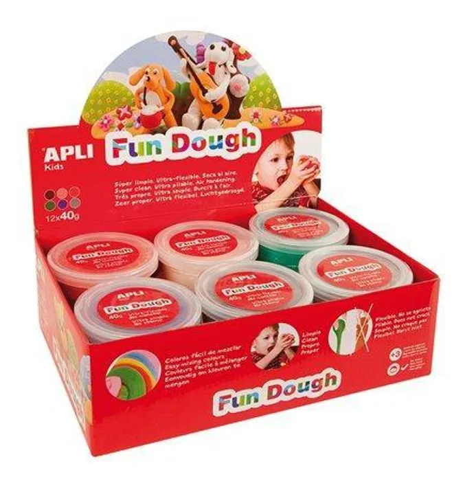 Hauptbild des Produkts Plastelína, 480 g , APLI, speciální barvy, "Fun Dough" displej