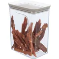 Kunststoffdose für Futter/Leckereien, 2,2 l / 15x14x19cm, transparent