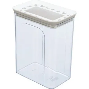 Kunststoffdose für Futter/Leckereien, 2,2 l / 15x14x19cm, transparent