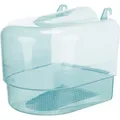 Weiteres Produktbild Halbrundes Badezimmer aus Kunststoff, transparent, 15 x 16 x 17 cm