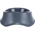 Auslaufsicherer Kunststoffnapf, Gummiring, 0,65 l/o 22 cm, blau - RUHESTAND