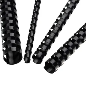 Kunststoffrücken zum Binden 19 mm [100 Stück] schwarz
