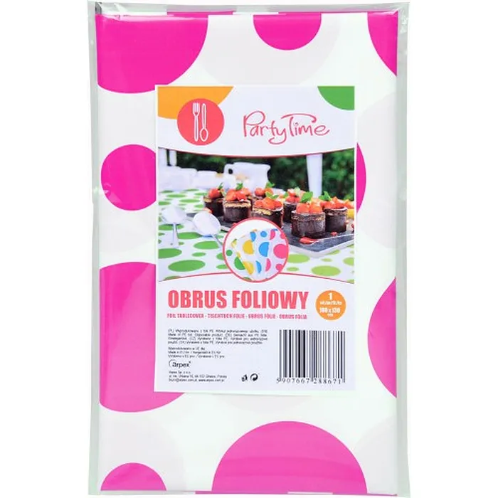 Hauptbild des Produkts Plastový ubrus s puntíky – růžový [1 ks]