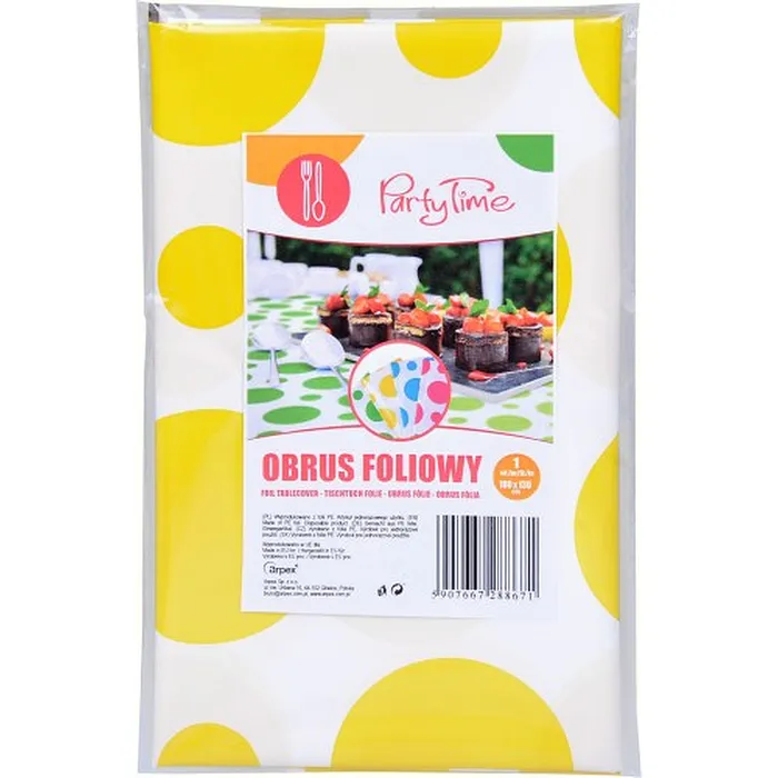 Hauptbild des Produkts Plastový ubrus s puntíky – žlutý [1 ks]