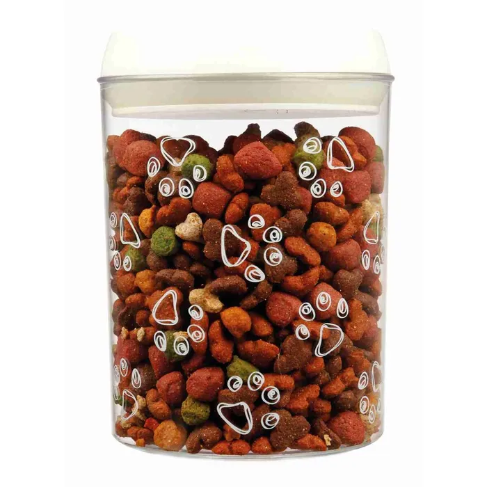 Hauptbild des Produkts Plastový zásobník na krmivo a pamlsky 1,5 l / o 12 × 17,5 cm transparentní