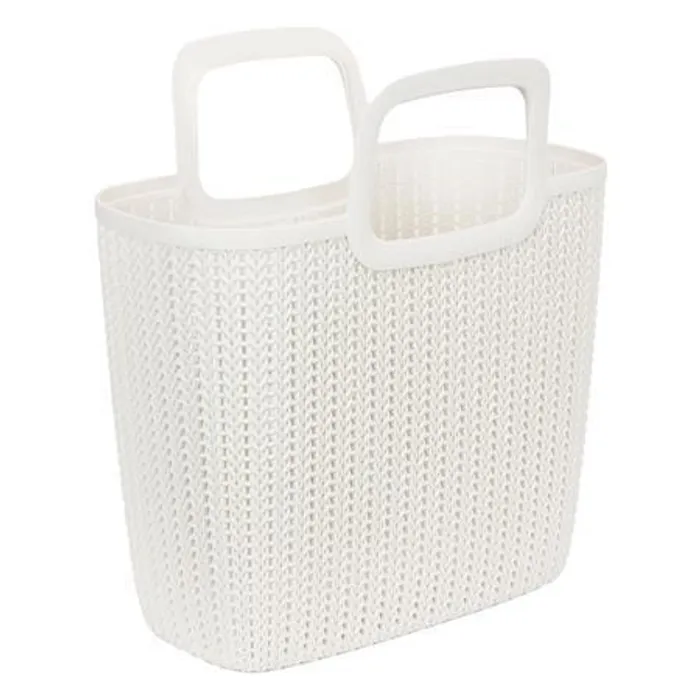 Hauptbild des Produkts Pletená taška Knit, krémová, 25 l, plast, CURVER