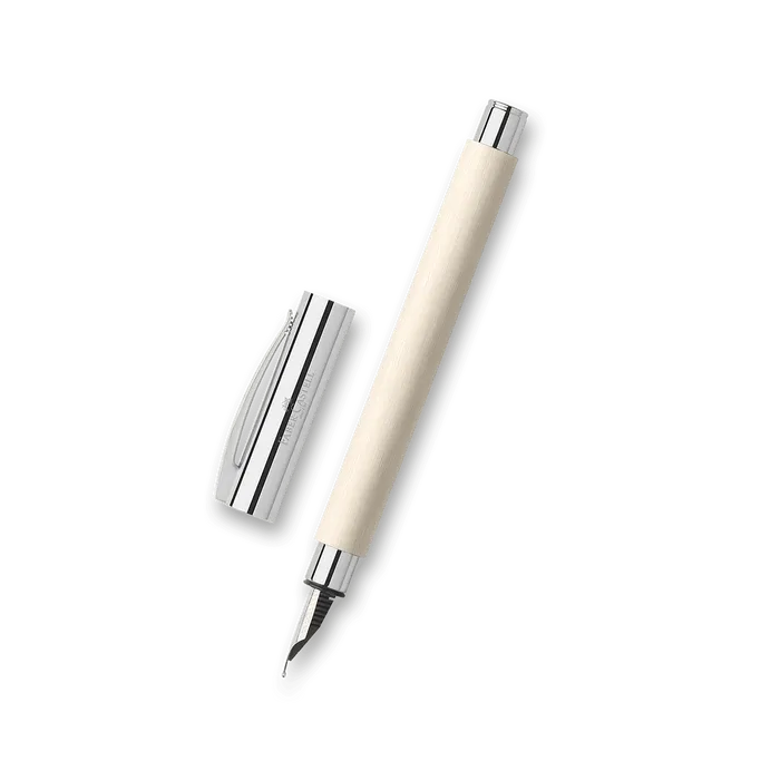 Hauptbild des Produkts Plnicí pero Faber-Castell Ambition Precious Resin Cinematic White - hrot M