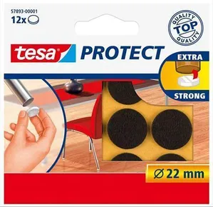 Filz-Selbstklebepads „Protect 57893“, braun, 22 mm, TESA