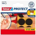 Filz-Selbstklebepads „Protect 57893“, braun, 22 mm, TESA