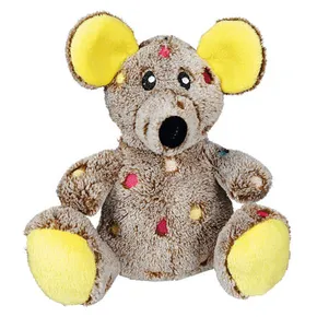 Plüschmaus mit Punkten 17 cm
