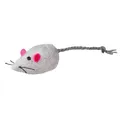 Weiteres Produktbild Plüschmaus mit Glöckchen, 5 cm (2 Stück), weiß/grau