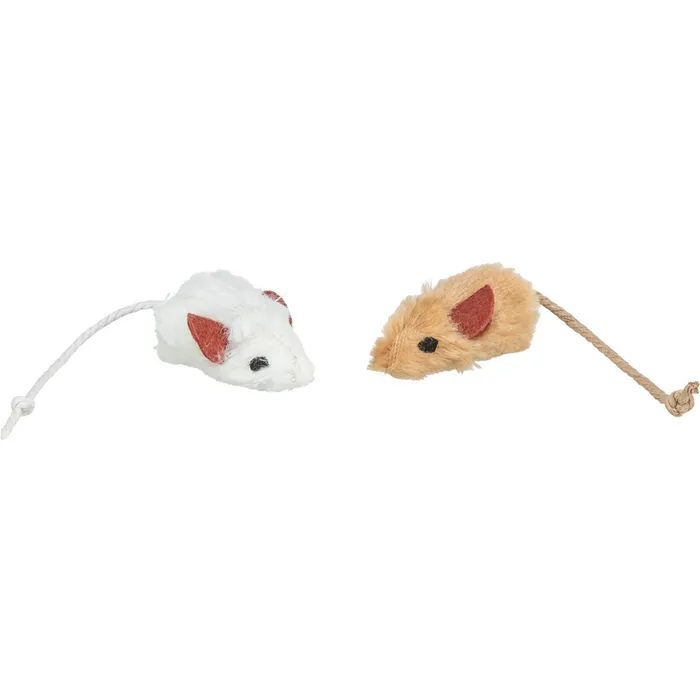 Hauptbild des Produkts Plyšová myška s pevným středem a catnipem 5 cm (6ks/bal.)