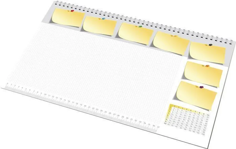 Hauptbild des Produkts Podložka na stůl, 470x330 mm,s poznámkovým blokem, Panta Plast