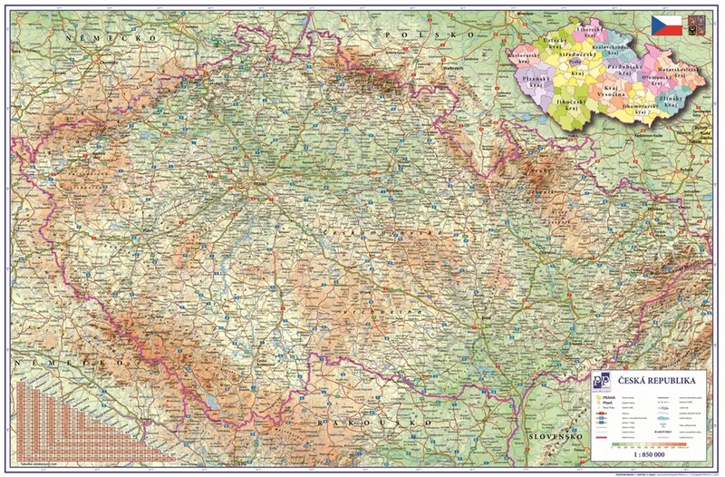 Hauptbild des Produkts Podložka na stůl 60x40cm Česká republika