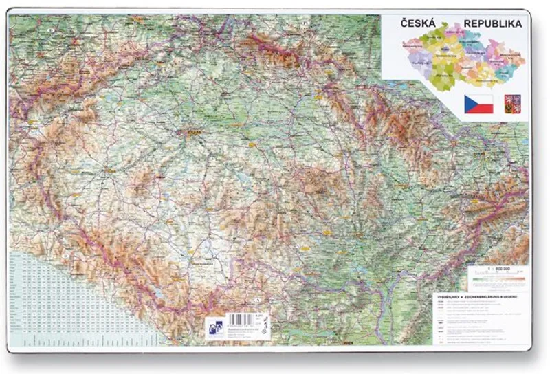 Hauptbild des Produkts Podložka na stůl - Mapa České republiky 60 x 40 cm