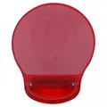 Mauspad, ergonomisch, Gel, rot, Logo, für,s Foto