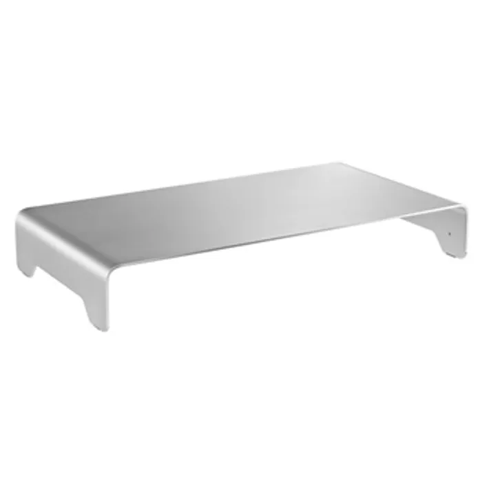 Hauptbild des Produkts Podstavec pod monitor, minimalistický, stříbrný, hliník, 10 kg nosnost, Powerton, ergo, a