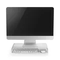 Weiteres Produktbild Bodenständer unter Monitor, silbern, Aluminium, 10 kg Gewicht, Powerton