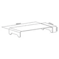 Weiteres Produktbild Bodenständer unter Monitor, silbern, Aluminium, 10 kg Gewicht, Powerton