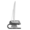 Weiteres Produktbild Bodenständer unter Monitor, schwarz, 20 kg Gewicht, Powerton, ergo