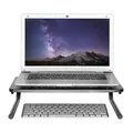 Weiteres Produktbild Bodenständer unter Monitor, schwarz, 20 kg Gewicht, Powerton, ergo