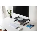 Weiteres Produktbild Bodenständer unter Monitor, schwarz, 20 kg Gewicht, Powerton, ergo