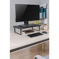 Weiteres Produktbild Bodenständer unter Monitor, schwarz, 20 kg Gewicht, Powerton, ergo