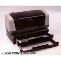 Bodenständer unter Notebook, erstellbar, universal, schwarz/silber, 2 Schubladen
