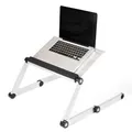 Bodenständer unter Notebook, mit der Möglichkeit der Drehung um 360°, silbern, Aluminium-Kunststoff, 10 kg Gewicht