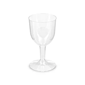 Weinglas (PS) zweiteilig durchmesser 65mm 0,1L [6 St.]