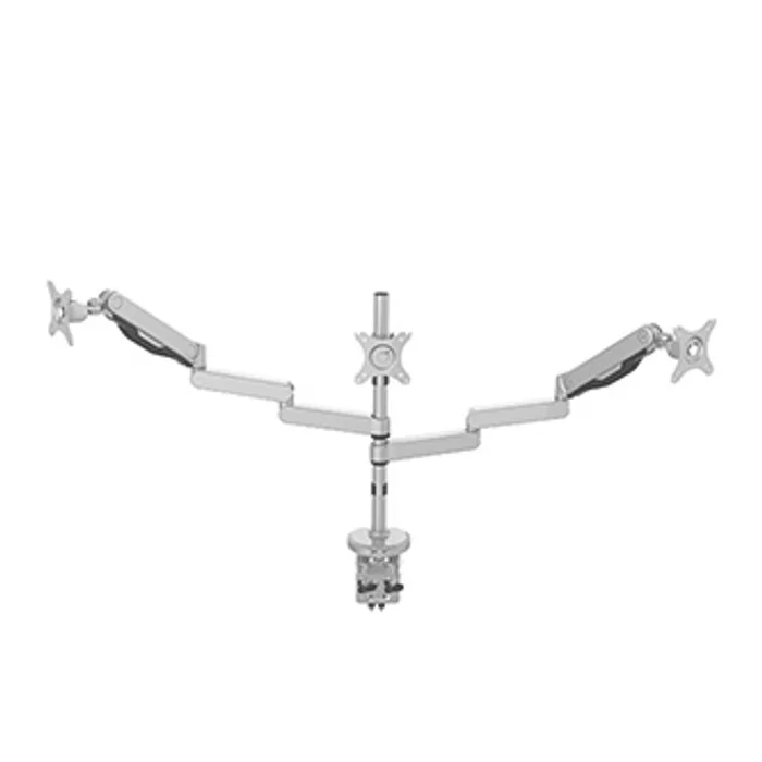 Hauptbild des Produkts Polohovatelný držák pro 3 monitory, 2-9KG, svorka a průchodka stolu, 17"-30", U