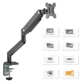 Polohovatelný držák ULTRADESK BRANCH Single pro monitor, 10KG, svorka a průchodka stolu,