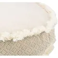 Weiteres Produktbild BOHO ovales Kissen, beige 100 x 85 cm