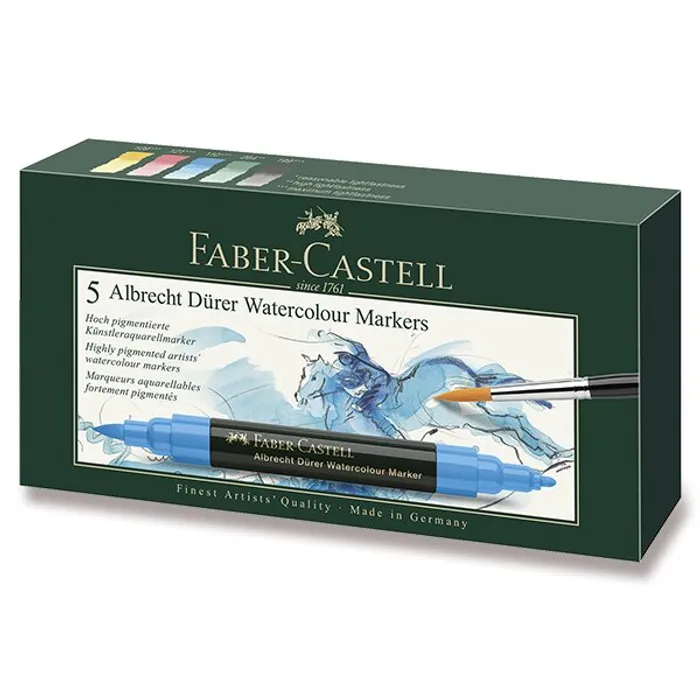 Hauptbild des Produkts Popisovač akvarelový Albrecht Dürer, pap.krabička 5 ks Faber-Castell 160305