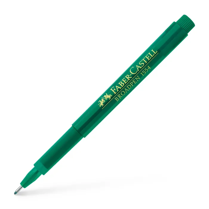 Hauptbild des Produkts Popisovač Broadpen 1554, zelená Faber Castell 155467