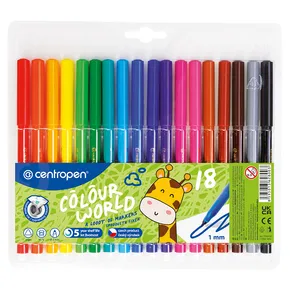 Centropen, 7550, color, 18stk, 1mm