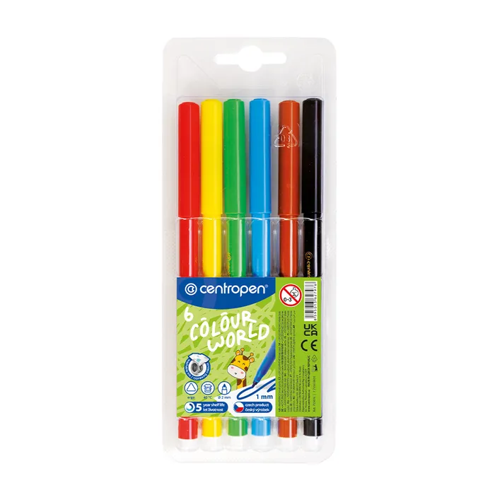 Hauptbild des Produkts Popisovač CENTROPEN 7550 sada 6 barev (fixy)