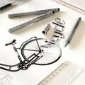 Weiteres Produktbild Ecco Pigment-Tintenstift, 8er-Etui, schwarz Faber-Castell 166008