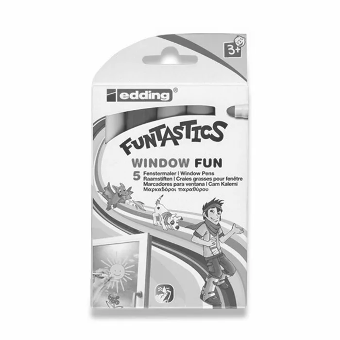 Hauptbild des Produkts Popisovač Edding Funtastics Window základní barvy, 5 barev