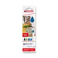 Edding Textilmarker 4600 Blautöne, 5 Farben