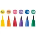 Faber-Castell 167174 Pitt Artist Pen Brush Color 8er-Set, Spitze B