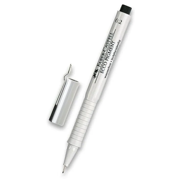 Hauptbild des Produkts Popisovač Faber-Castell Ecco Pigment - černý 0,2 mm