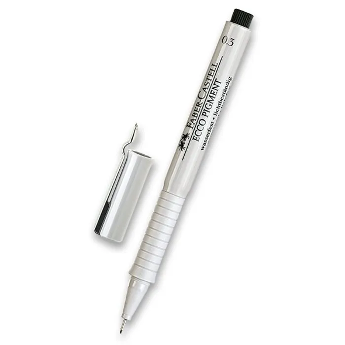 Hauptbild des Produkts Popisovač Faber-Castell Ecco Pigment - černý 0,3 mm