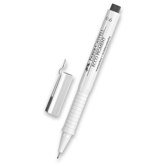 Hauptbild des Produkts Popisovač Faber-Castell Ecco Pigment - černý 0,6 mm