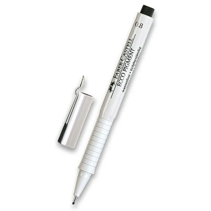 Hauptbild des Produkts Popisovač Faber-Castell Ecco Pigment - černý 0,8 mm