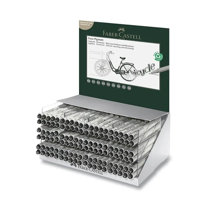 Hauptbild des Produkts Popisovač Faber-Castell Ecco Pigment stojánek, 120 ks