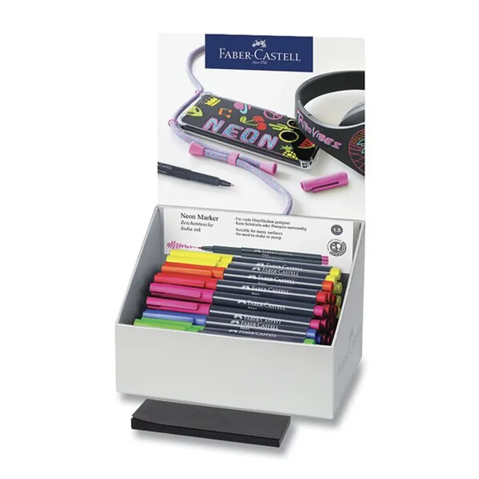 Hauptbild des Produkts Popisovač Faber-Castell Neon stojánek, 60 ks
