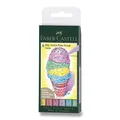 Popisovač Pitt Artist Pen Pastel, 6ks  Faber Castell 167163
